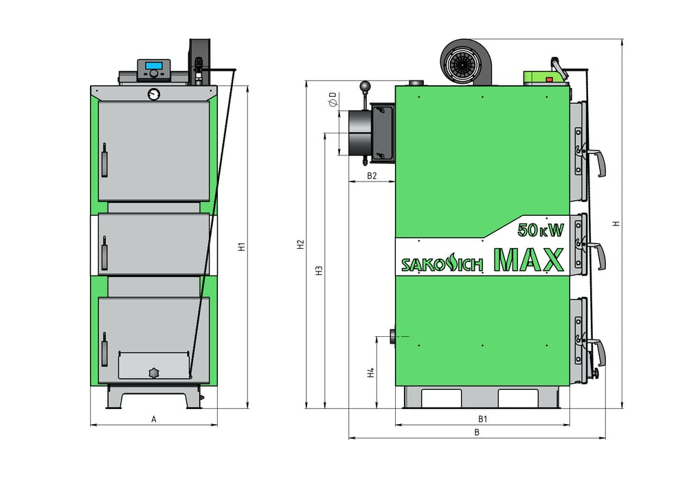 Размеры котла