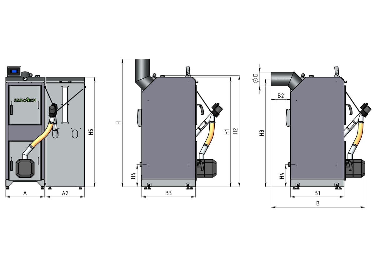 Размеры котла