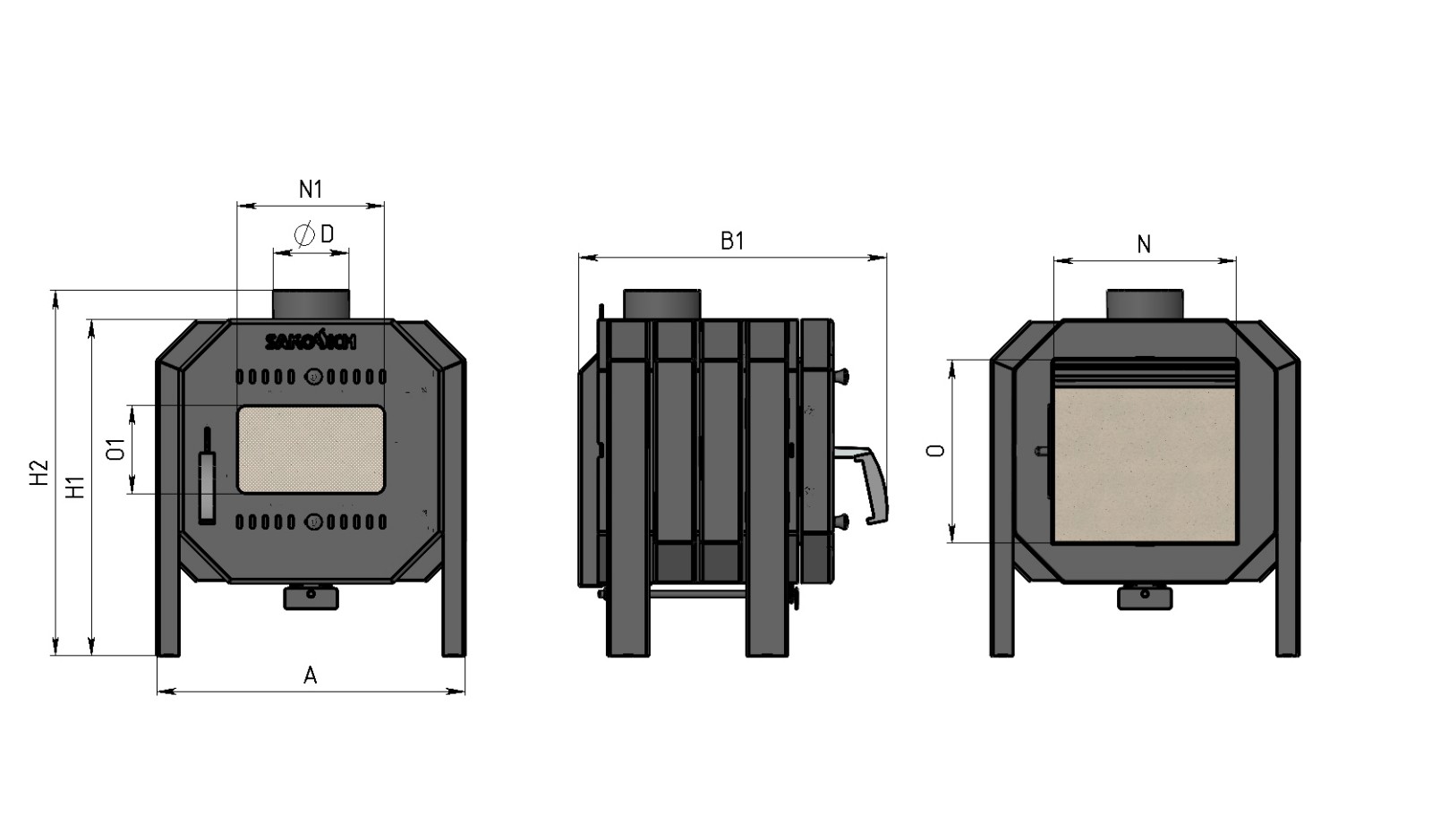 Размеры котла