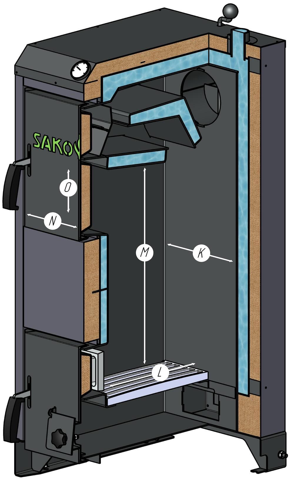 Разрез котла