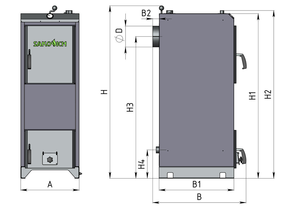 Размеры котла